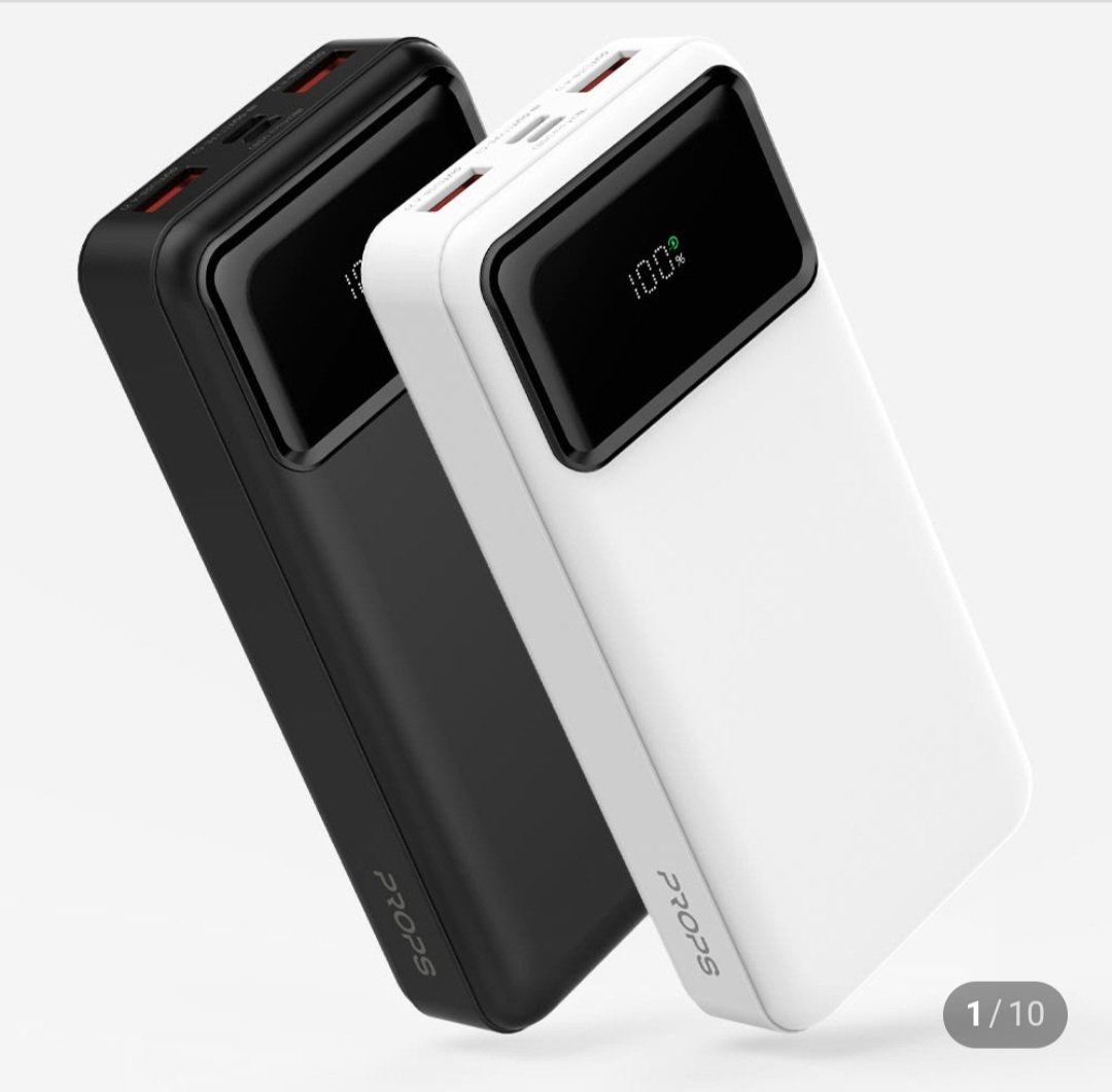 프롭스 22.5W PD 고속충전 20000mAh LED잔량표시 기내반입 대용량 보조배터리