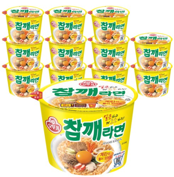 1.png [쿠팡와우] 오뚜기 참깨라면 용기110g 12개 (12,240원) (무료)