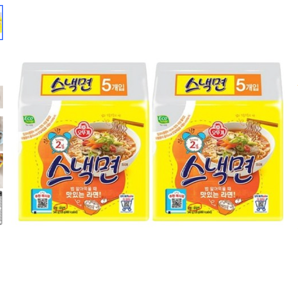 [쿠팡] 오뚜기 스낵면 108g, 10개 (3,480원) (와우무료)