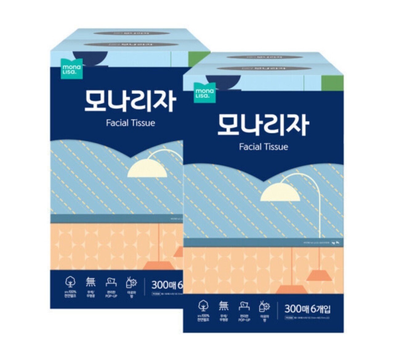 1000005087.jpg [옥션] 모나리자 미용티슈 300매 6입 2개 (총12개) (유클16,750원) (무료)