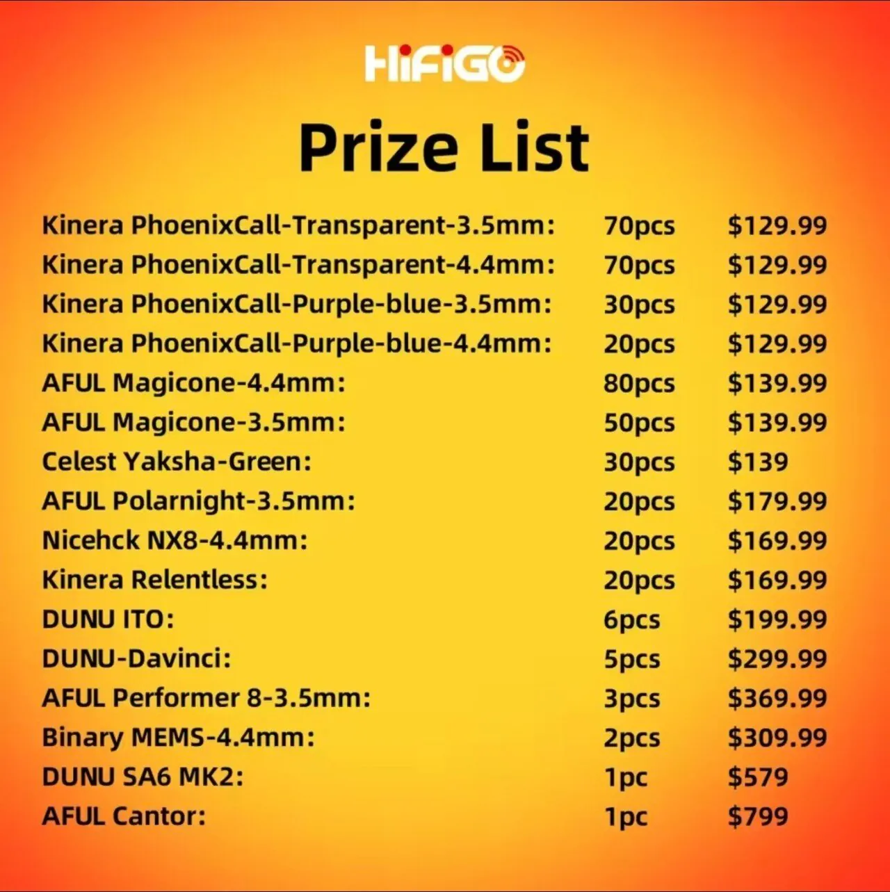 73383441e3e02001fd3345f45b52c903.jpeg [알리] Hifigo 럭키백 (꼴등상품 : Kinera Phoenixcall) (69.99$) (무료)