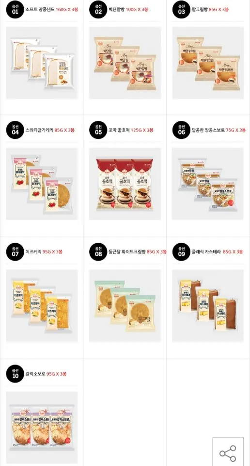 0204.jpg [옥션] 롯데 기린빵 10종 10개 골라담기 (9,880원) (무료)