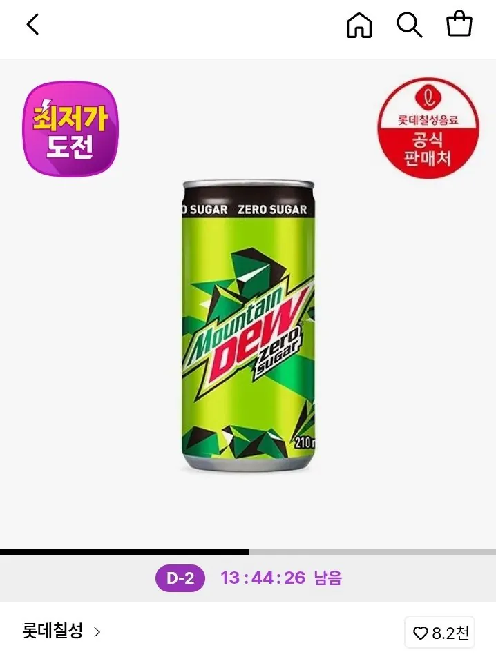 1767834914388.jpg [롯데온] 마운틴듀 제로슈거 210ml 30캔 (11,700원) (무료)