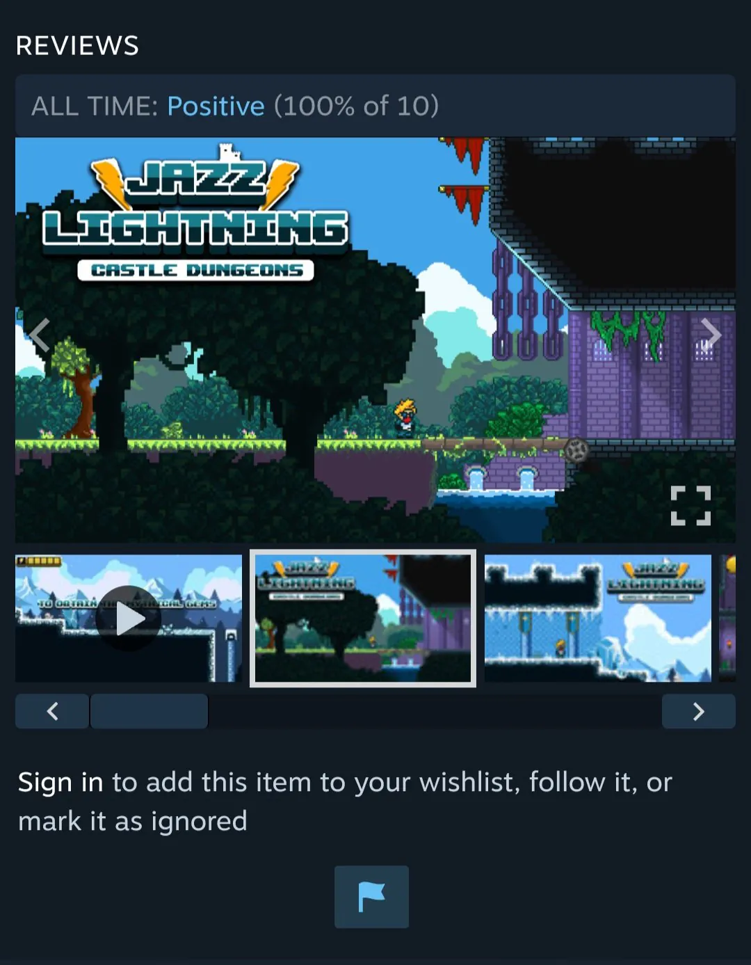 [스팀] 재드 라이트닝 플에이 캐슬 던전스 (0원) (무료)