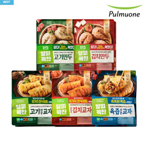 [네이버] 풀무원 얄피꽉찬 얇은피만두400g 12봉 (고기/김치/고기교자/김치교자/육즙진한교자) (31,600원) (무료)