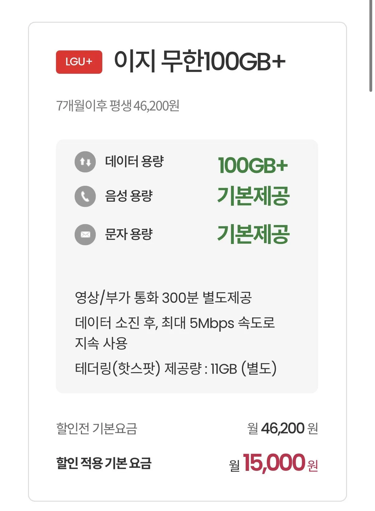 IMG_6661.jpeg [이지모바일] u+망 매일5GB+5명박+통문무 7개월 (15,000원) (무배)