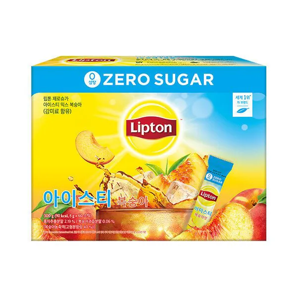 600.jpg [지마켓] 립톤 제로슈거 아이스티 스틱 복숭아 5g 60개입 (12,880원) (무)