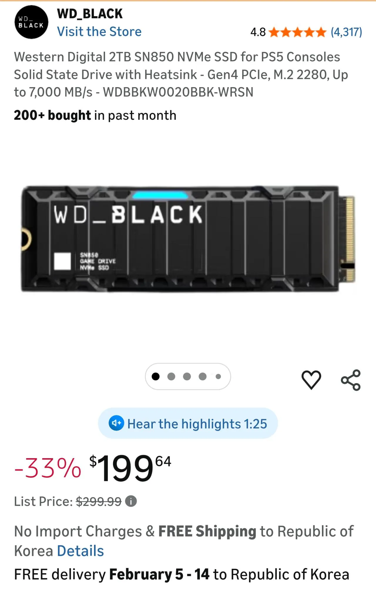 capture_temp.jpg [Amazon] tản nhiệt sn850 2TB (199,64$) (Miễn phí)