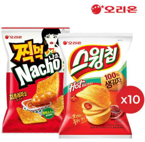 1.png [Ngôi nhà hôm nay] Nachos Chipotle Mayo 84g x 10 + Sốt ớt đỏ xào Swing Chip x 60g x 10 (21.000 KRW) (Miễn phí)