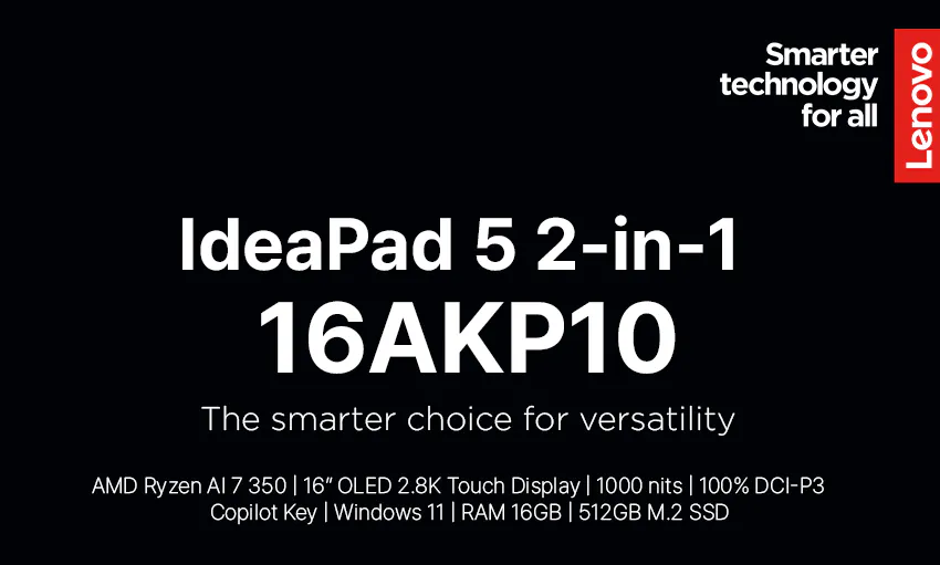 image.png [G Market] Laptop 2-in-1 Lenovo IdeaPad 16AKP10 (Chỉ bán Sulvik 99) Tặng bút cảm ứng (999.270) won) (Miễn phí)