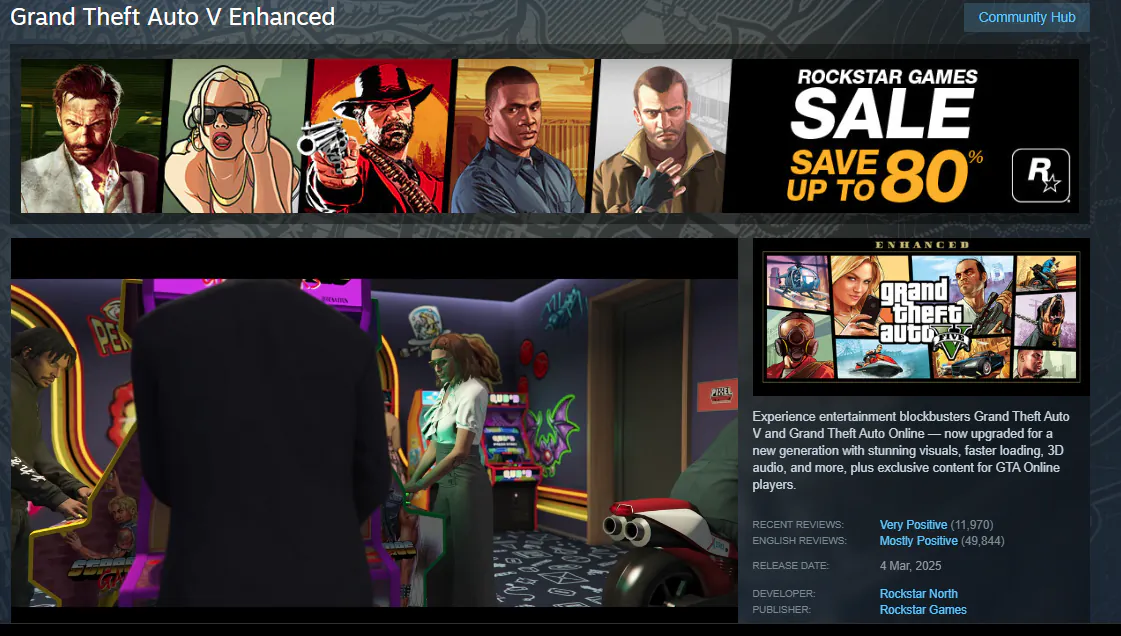 image.png [Steam] GTA5 Grand Theft Auto V nâng cao (18.390 won) (Miễn phí)