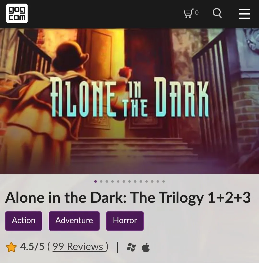 [GOG] Một mình trong bóng tối: Bộ ba 1+2+3 (Miễn phí) (Miễn phí)