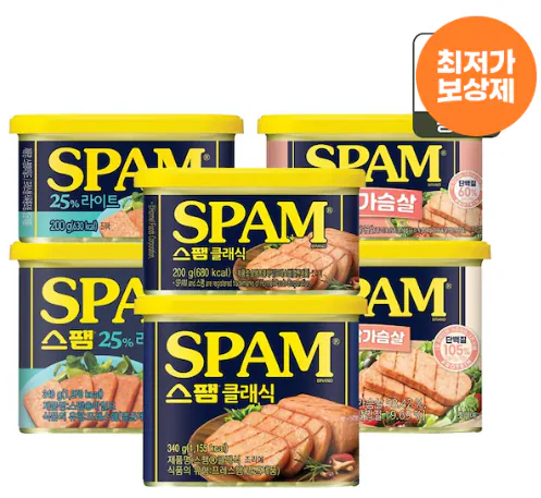 Spam.png [Ngôi nhà hôm nay] Spam Classic 10 miếng 340g (100g 870 won) (29.582 won) (miễn phí)