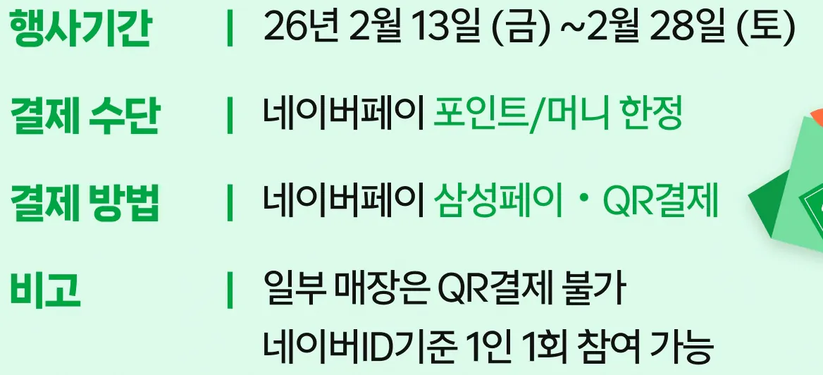 image.png [Naver Pay] Lợi ích thanh toán Tết Nguyên đán: Tích lũy 5.000 điểm khi nạp nhiên liệu trên 50.000 won (45.000 won) (không có)