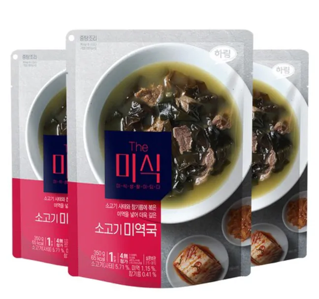 1.png [Coupang] Súp rong biển thịt bò kiểu đống, 350g, 3 miếng (7.200 won) (Wow miễn phí)