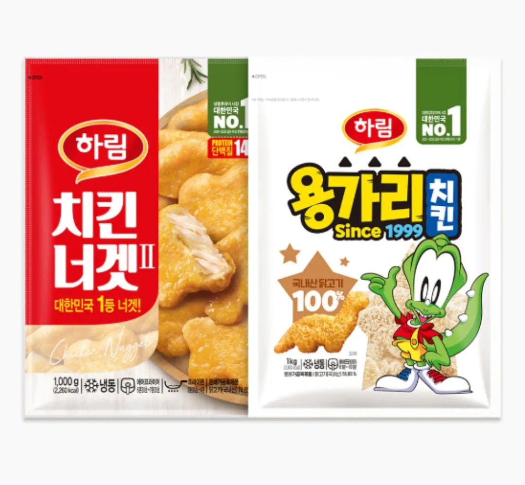 [Official Mall] Gà Harim Yonggari 1kg 1 túi + Gà viên 2 1kg 1 túi Payco (17.000 KRW) (Miễn phí)