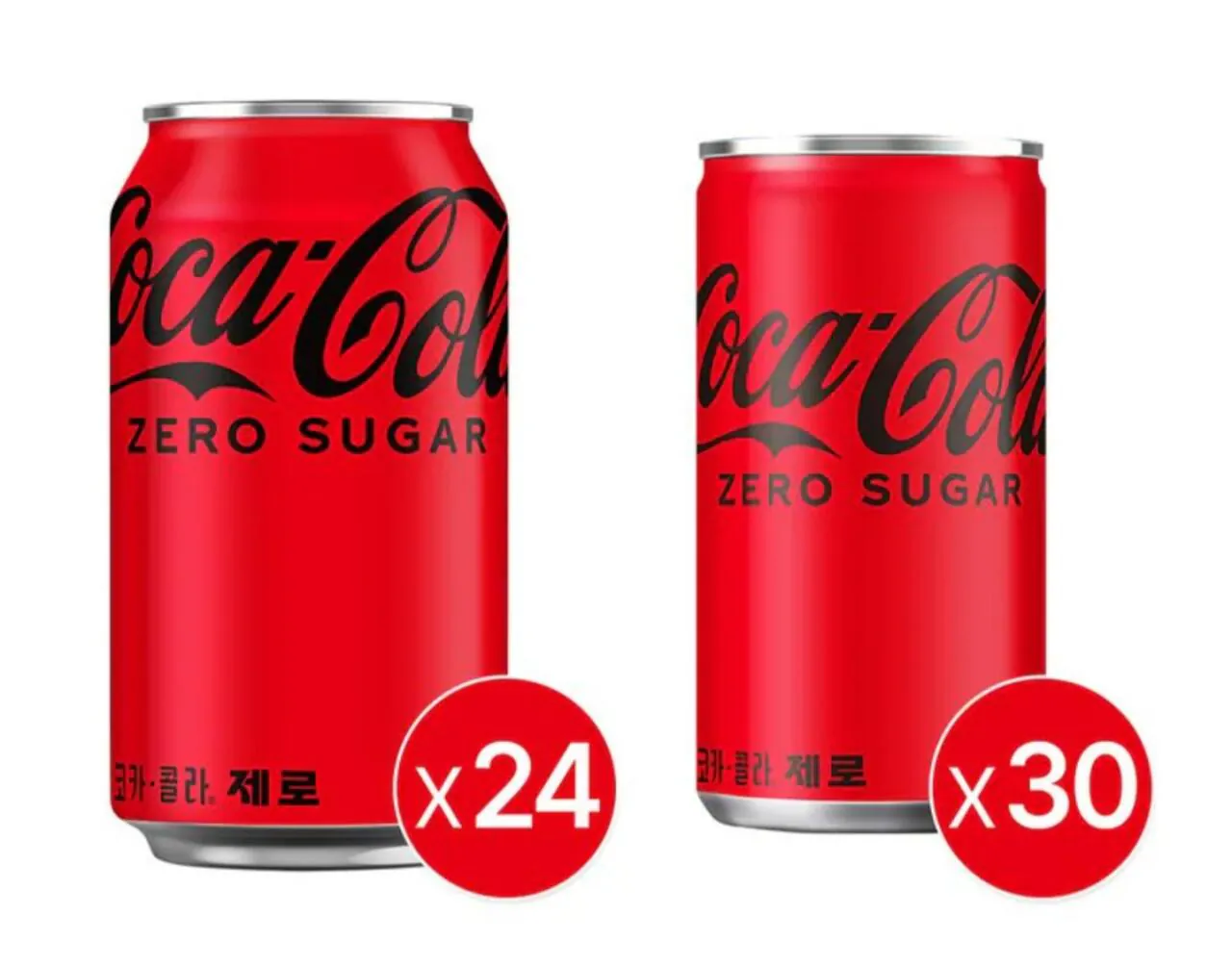 1772156523972.jpg [SSG] Coca-Cola Zero 350ml 24 miếng + Coca-Cola Zero 190ml 30 miếng (25.495 KRW) (miễn phí)