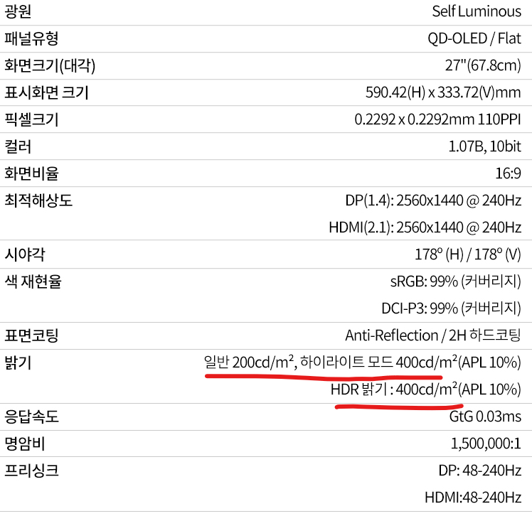 image.png [Naver] Máy tính Hansung 27 inch QD-OLED QHD 240hz + cánh tay màn hình (tối đa) 374.516) (miễn phí)