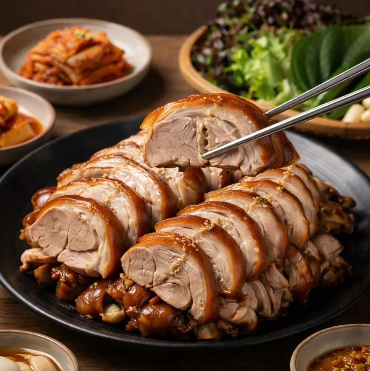 1000070214.jpg [Naver] Thịt ba anh em Tỏi đen không xương Chân lợn 250g (4.900 won) (4.000 won)