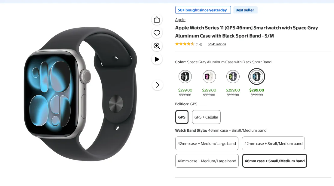 15151.png [walmart] Apple Watch Series 11 ($299) (Miễn phí)