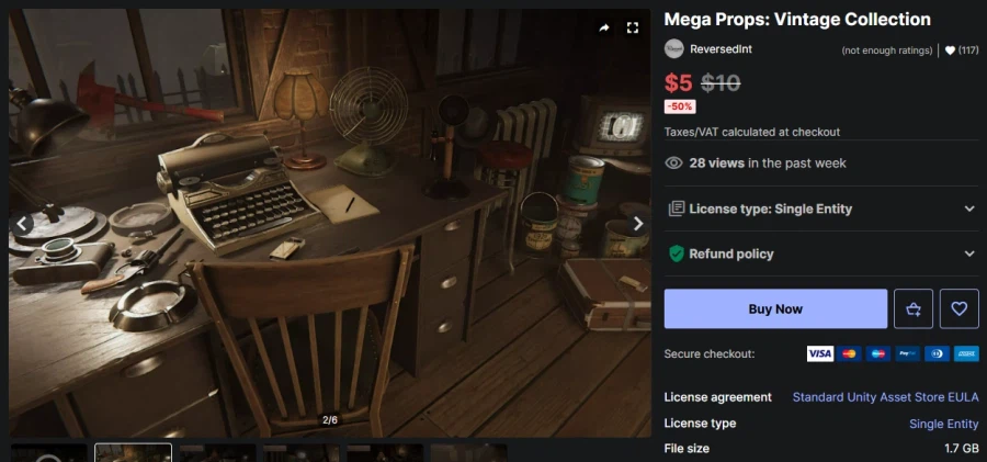 [Asset Store] (Miễn phí) Mega Props: Vintage Collection_1.webp