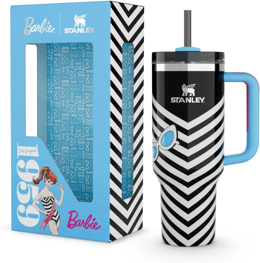 [Amazon] Cốc thủy tinh 40oz hợp tác với búp bê Barbie Stanley $39_3.webp