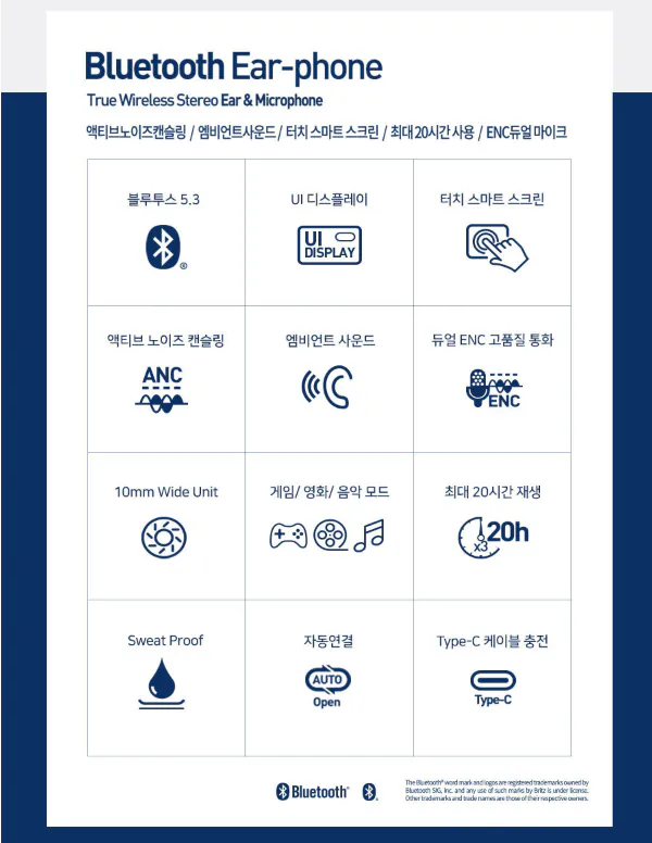 Tai nghe Britz 3.png [Ali] Tai nghe không dây Britz (giá đặc biệt kỷ niệm 16 năm) Màu trắng (KRW) 15.979) (Miễn phí)
