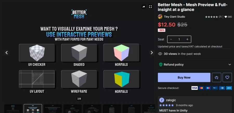 [Asset Store] (Miễn phí) Better Mesh - Xem trước lưới &.._1.webp
