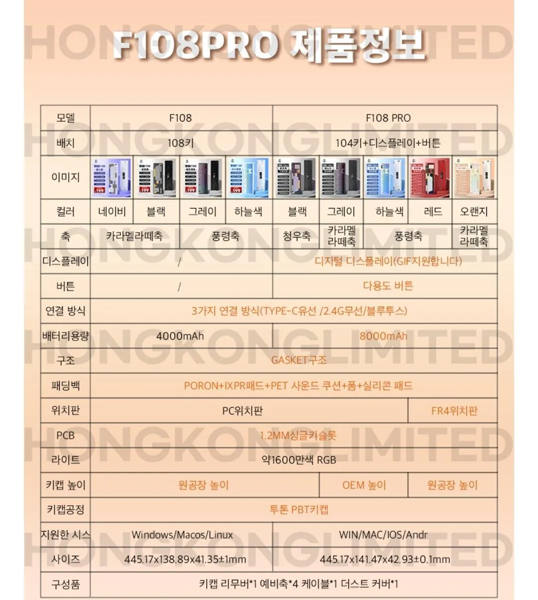 Screenshot_20260323_094528_N+.jpg [네이버] Aula 독거미 F108 pro 유무선 기계식 키보드 풀배열 핫스왑 블루투스 8000mAh 2.4G RGB 아이스블루(측각)풍령축 (41,980원) (무료)