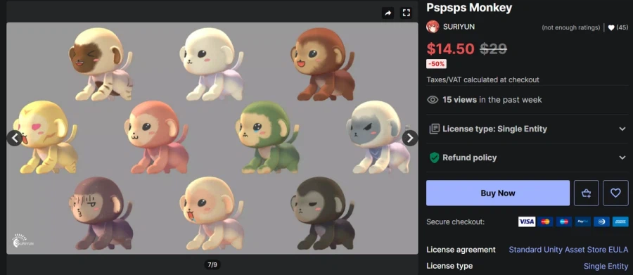 [에셋스토어] (무료) Pspsps Monkey_1.webp