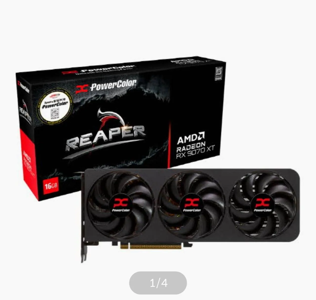 112301.jpg [컴퓨존] [PowerColor] 라데온 RX 9070 XT REAPER D6 16GB 대원씨티에스 (850,000원) (무료)