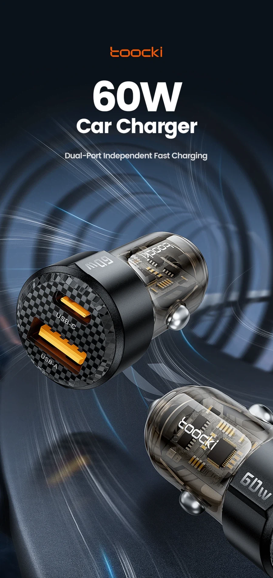 [알리] Toocki 60W 차량용 충전기 (2,253원/무료)_2.webp