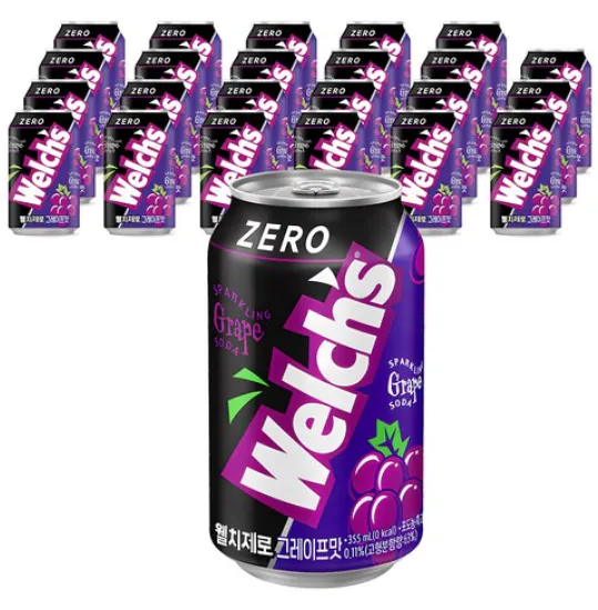 1.png [쿠팡] 웰치스 제로 그레이프맛, 355ml, 24개 (12,360원) (와우무료)