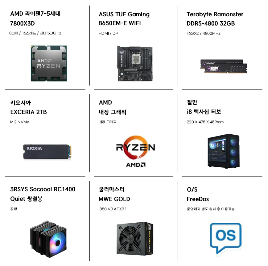 03.png [지마켓] 조립PC 2TB 구성 3종 (7500F/9600X+5060Ti 8GB, 7800X3D 반본체) (1,599,040원~) (무료)