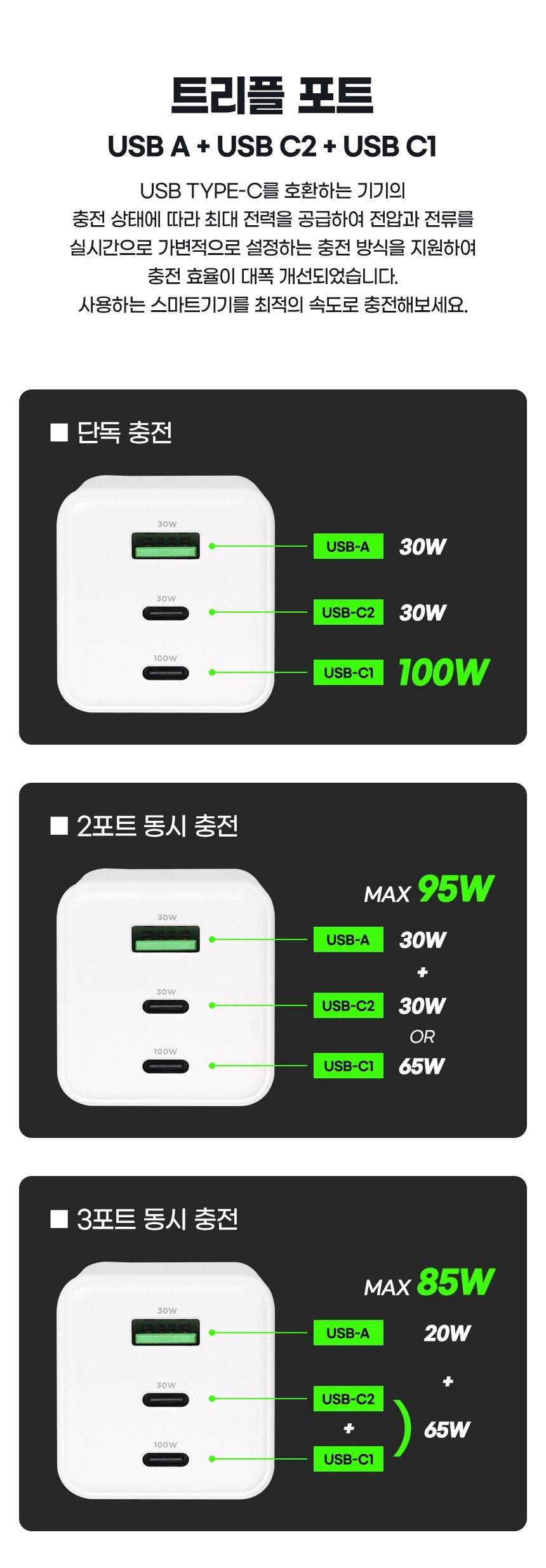 [알리] 코인딜 덱스탑 100w GAN 접지 충전기 20,036원_2.webp