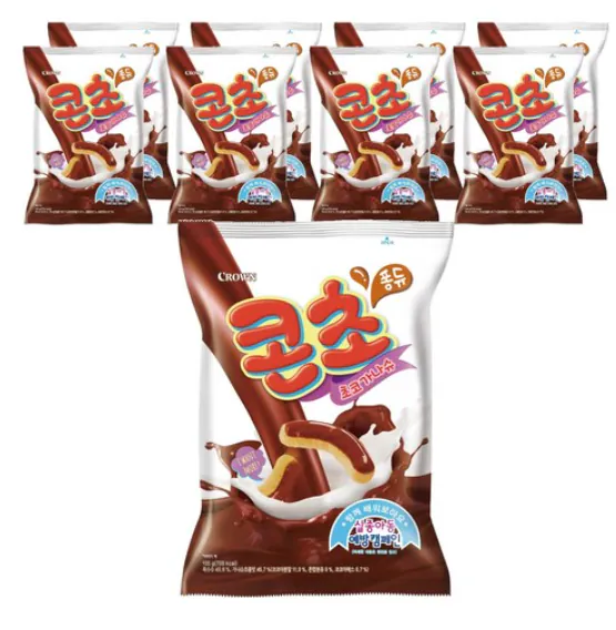 1.png [쿠팡] 크라운 콘초 스낵, 135g, 9개 (10,740원) (와우무료)