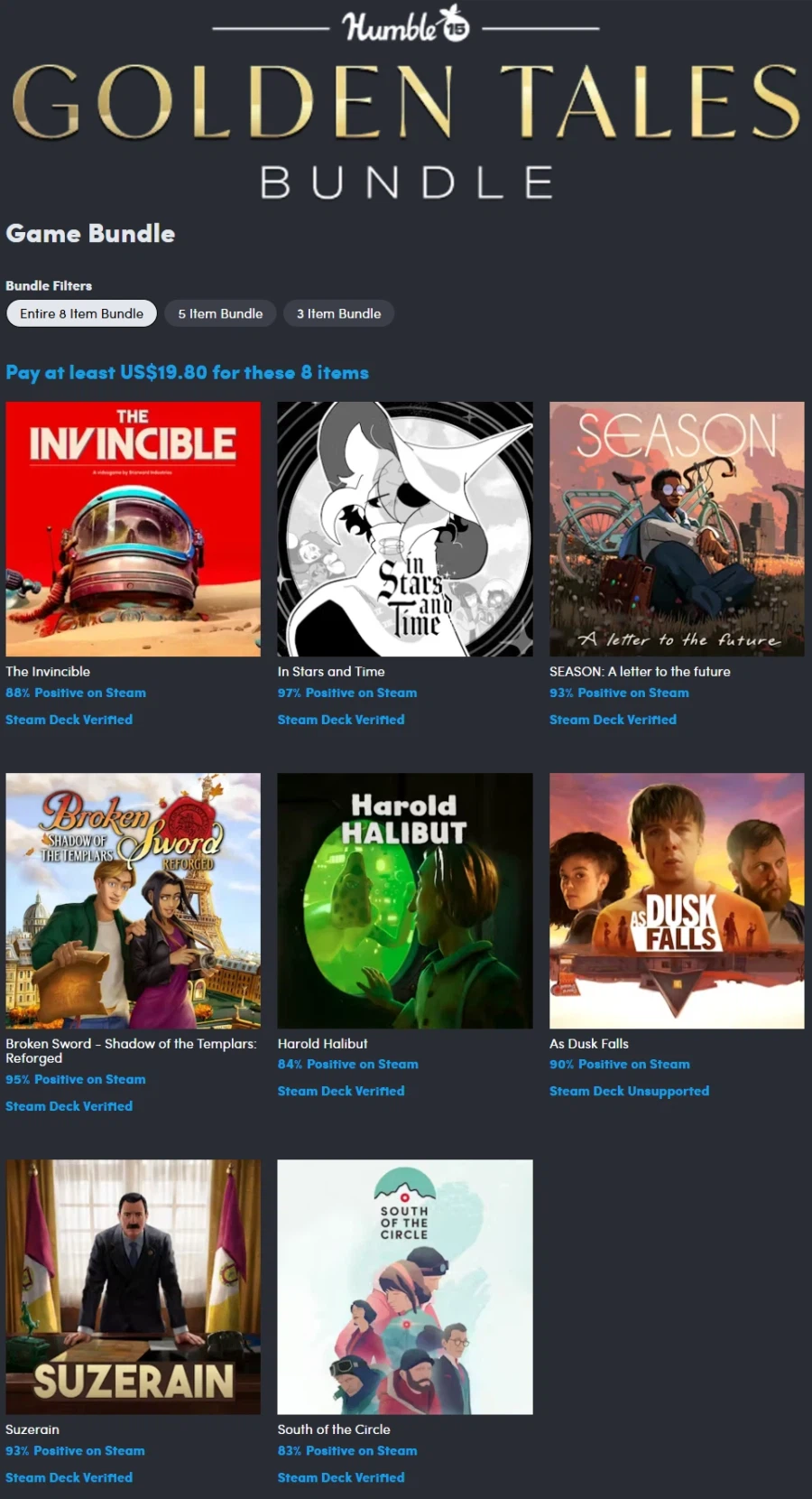 [험블번들] 골든 테일스 번들 / $11-19.80_1.webp