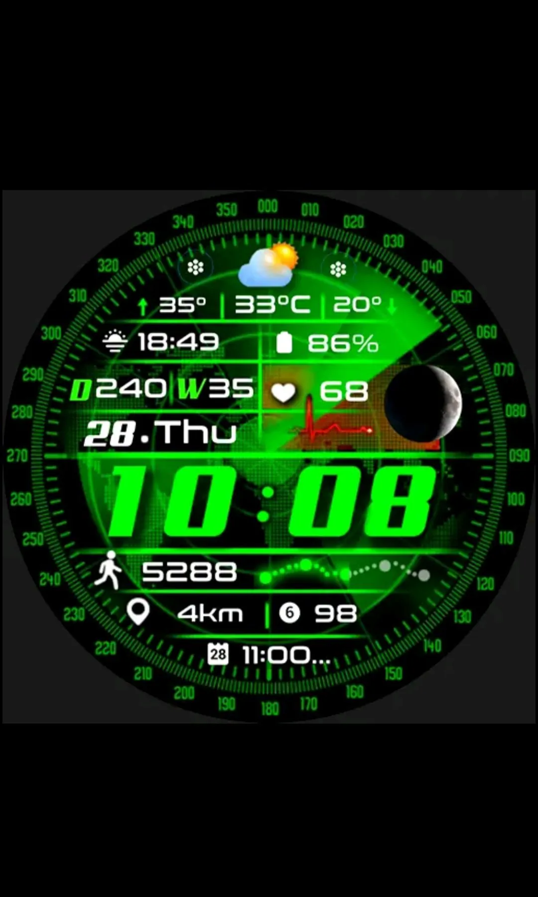 [WearOS] ml2u285 워치페이스 (무료) (무배)