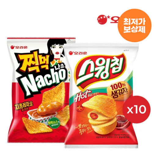 1.png [오늘의집] 찍먹 나쵸 치폴레마요 10개+스윙칩 볶음고추장 10개 (20,633원) (무료)