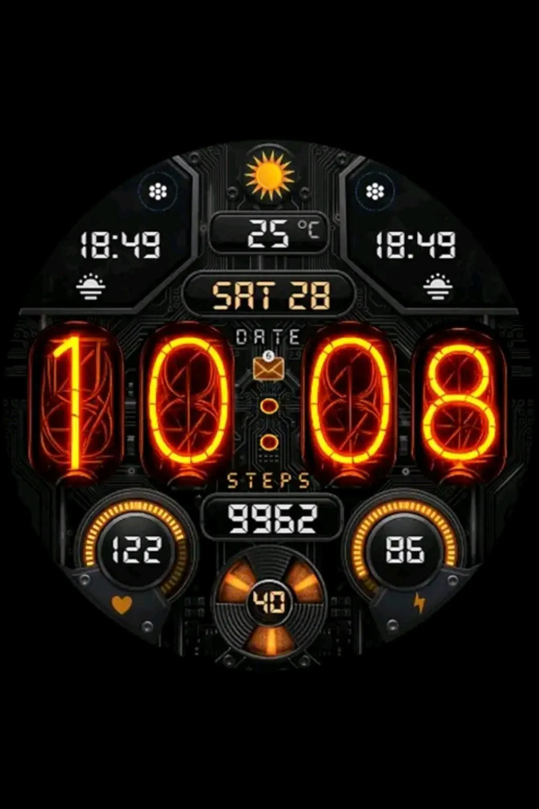 [WearOS] Nixie Digital Watch Face A10 외 워치페이스 (무료) (무배)