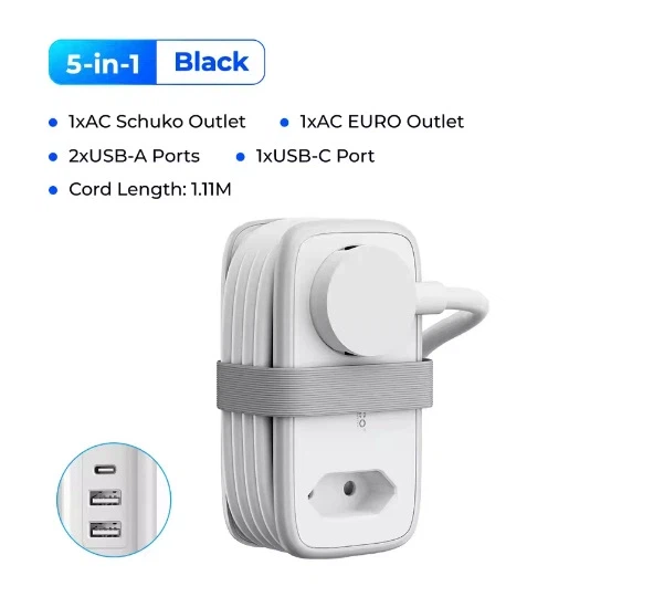 [알리] 여행용 ORICO EU 플러그 (11,468원/무료)_1.webp