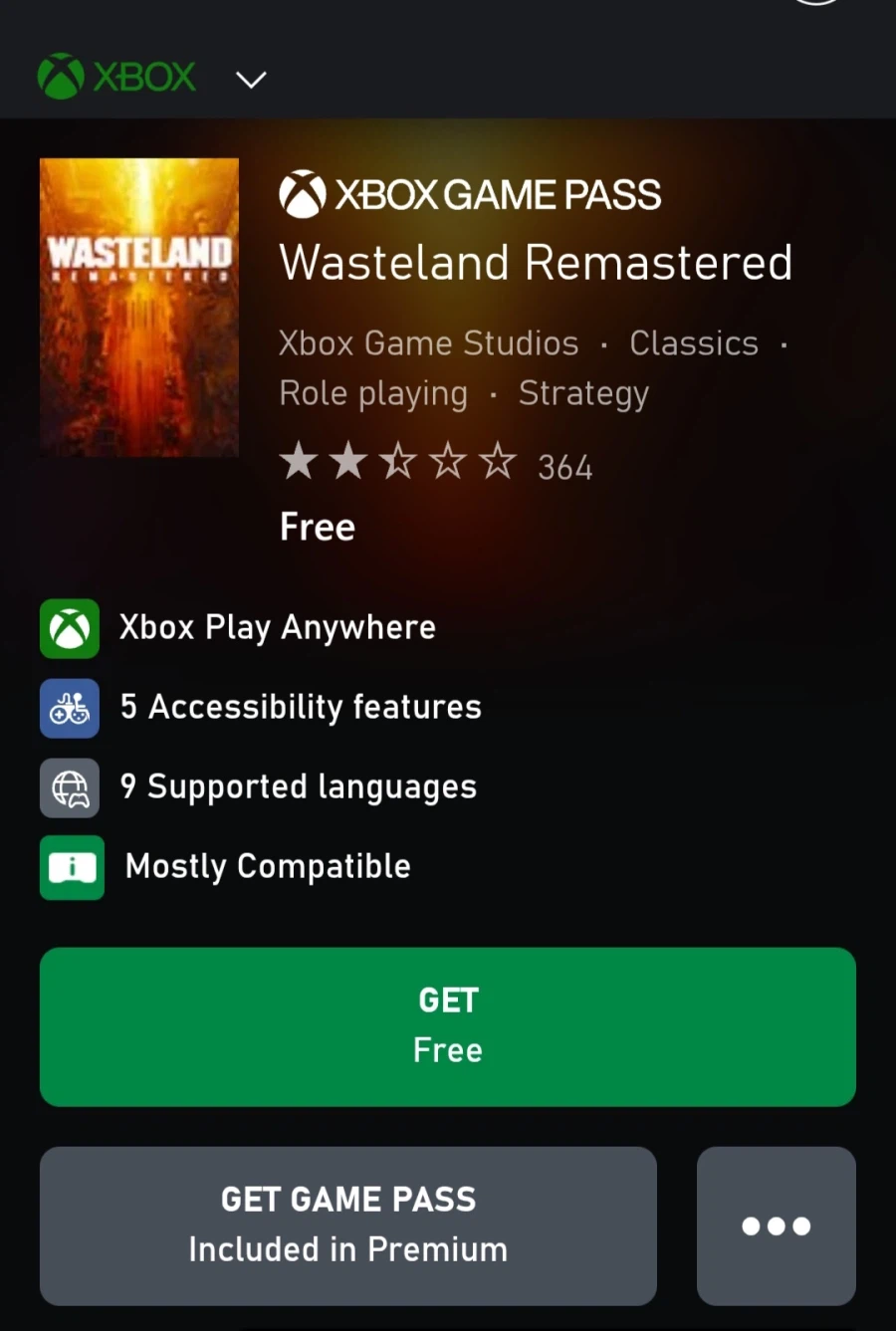 [MS스토어] 웨이스트랜드 리마스터 (무료/무료)_1.webp
