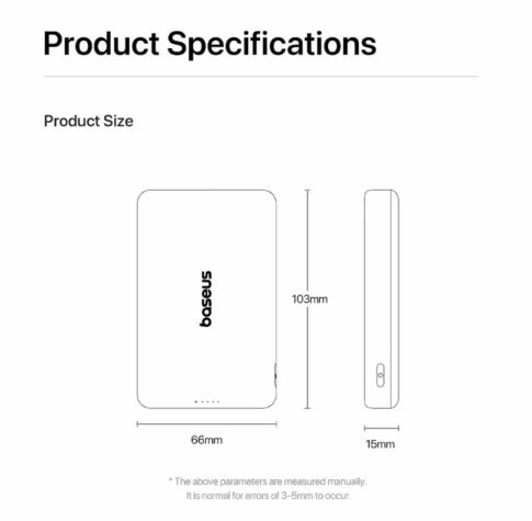 image.png [알리] 베이스어스 미니 보조배터리 / 맥세이프 Qi2.2 보조배터리 ($20.59부터) (무료)