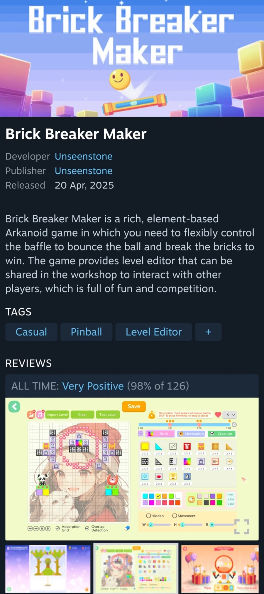 [Steam] Brick Breaker Maker (Miễn phí/Miễn phí)_1.webp