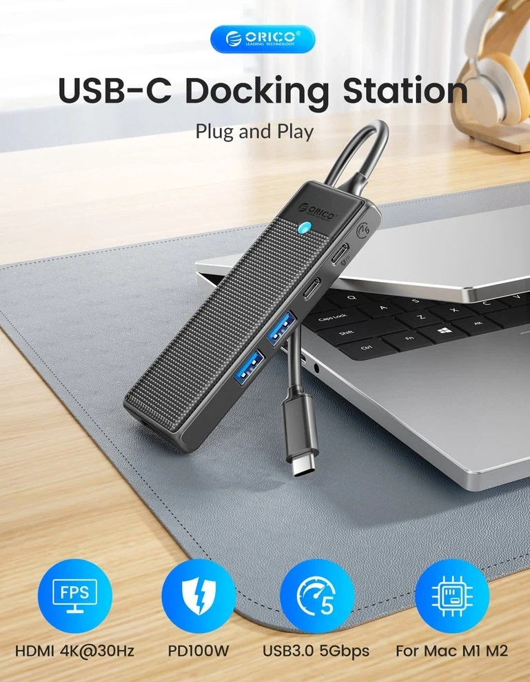 오리코 PD100W Type-C 4K HDMI 허브 / 13,300원_1.webp