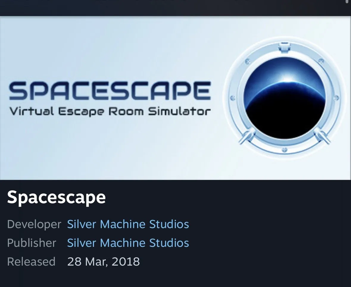 [스팀] Spacescape 외 VR 게임 2종 (무료) (무료)