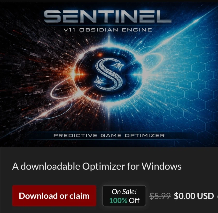 [itch.io] Trình tối ưu hóa trò chơi Sentinel v11 Free_1.webp