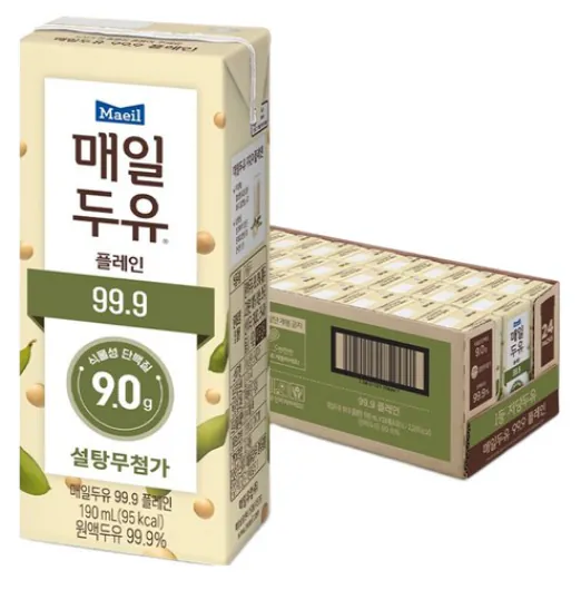 image.png [쿠팡] 매일두유 99.9 플레인, 190ml, 24개 (13,150원) (와우무료)