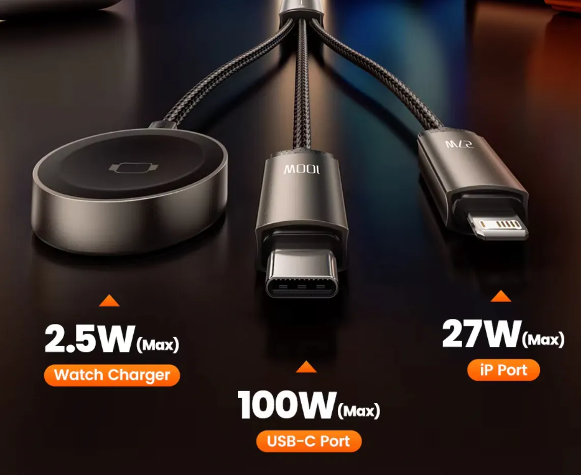 image.png [Ali] Bộ sạc đa năng 3 trong 1 Toocki 100W ($9,99) (Free)