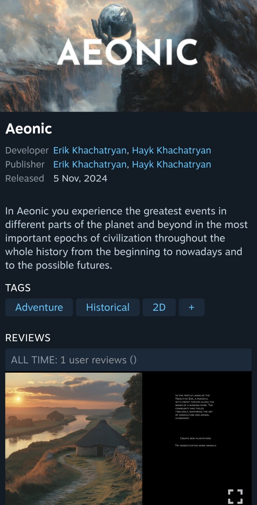 [Steam] Aeonic (Miễn phí/Miễn phí)_1.webp
